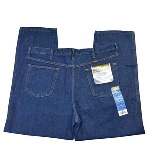 Rustler Classic Mens Relaxed Fit Straight Leg Blue Denim Jeans 40x29 NWT